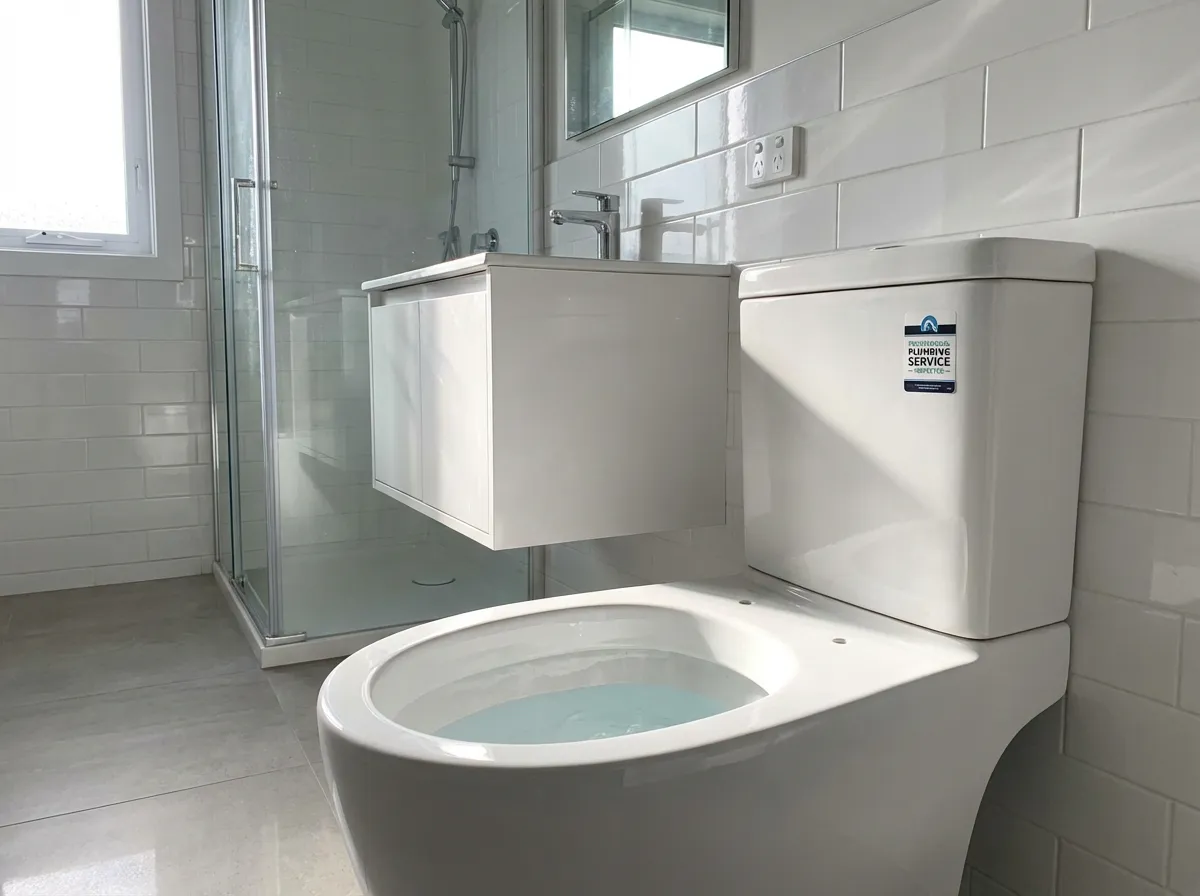 Fungerende toalett etter service