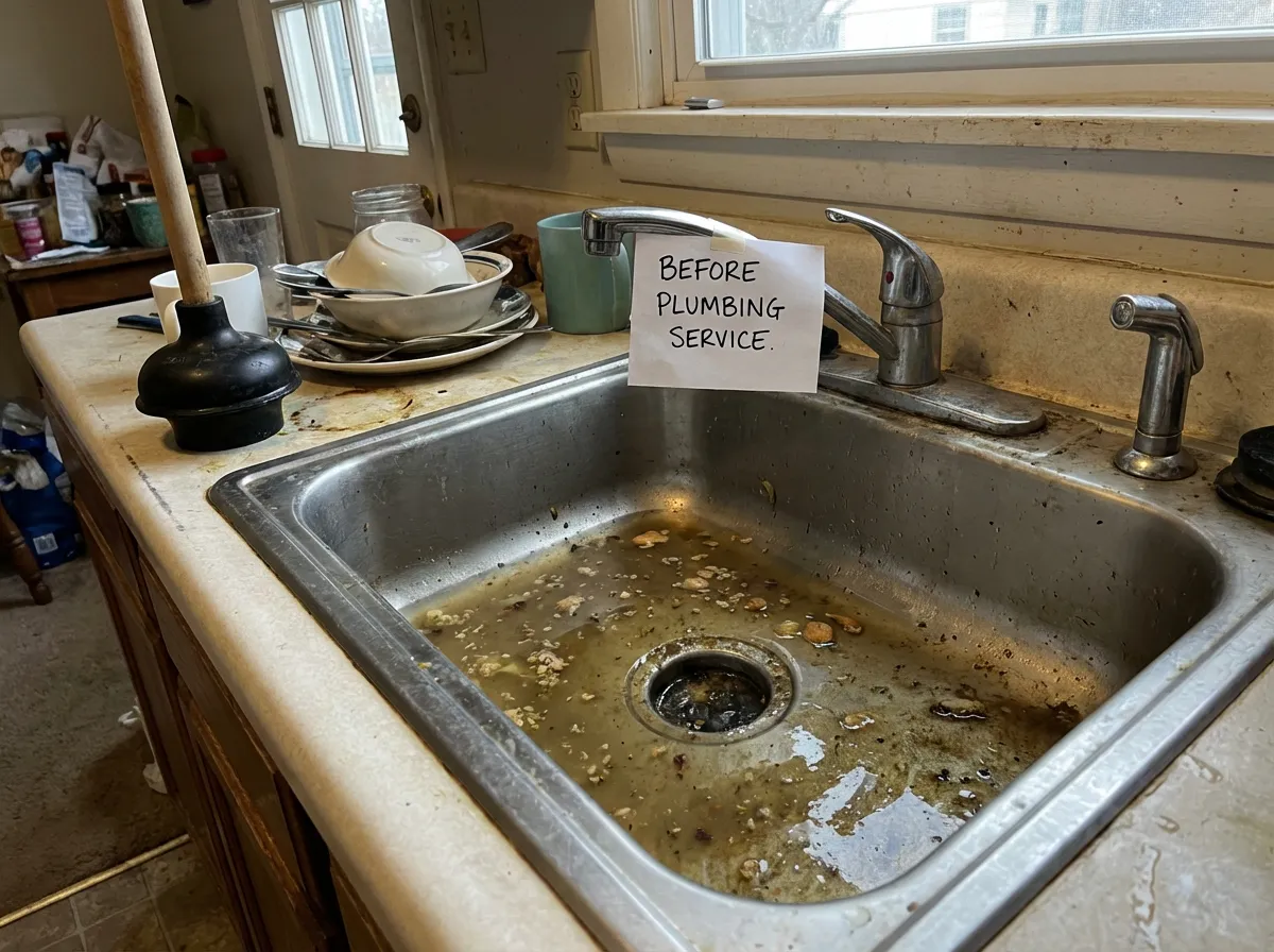 Tett kjøkkenavløp før